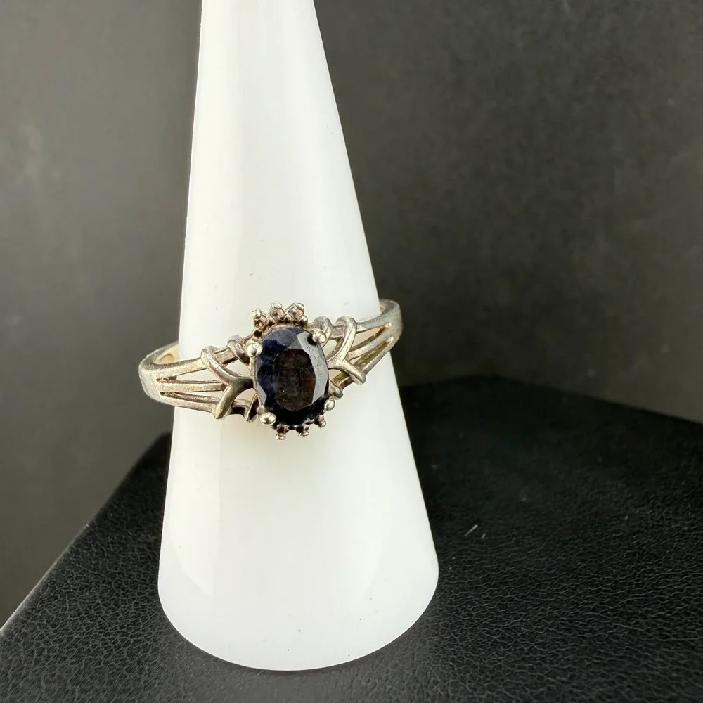 NVC Nataliya V Collister Sterling Silver Ring Dark Blue  Size 8.5